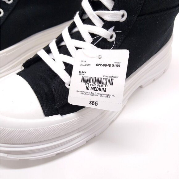 Arizona AZ Deva Flat Heel Booties 10M Platform High-Top Lace-Up Sneakers Sporty - Picture 10 of 10